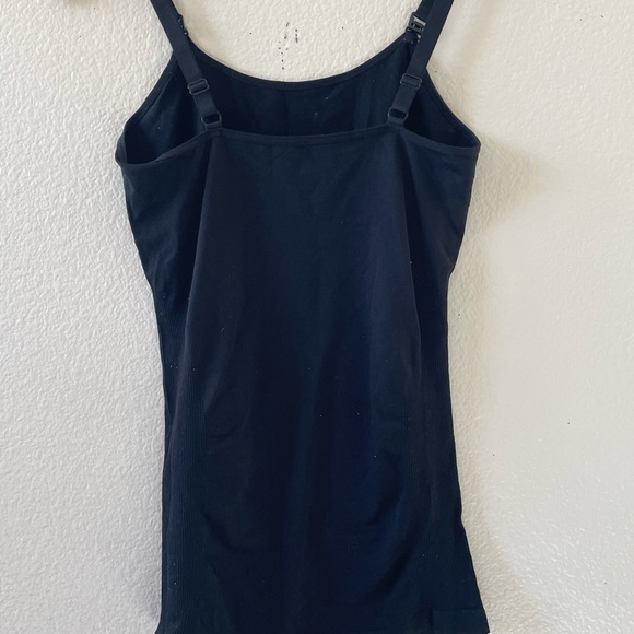 feathers Tops Feathers Maternity Essentials Solid Black Tank Top Os